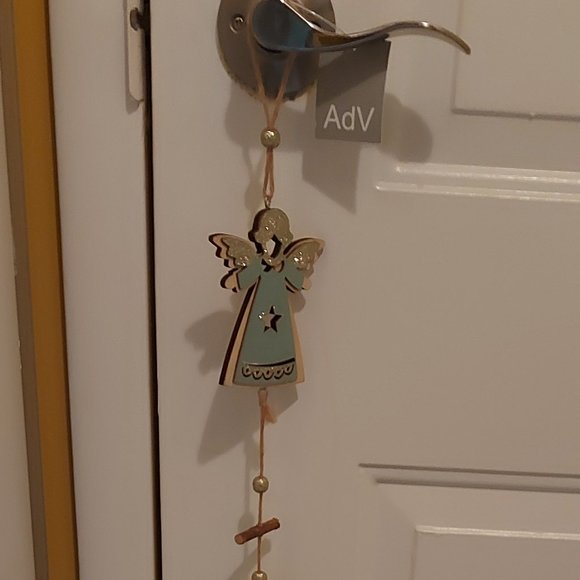 Three "Wooden Angels" Wall/Door Decor - Picture 3 of 7